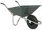 Garden Wheelbarrow, Heavy Duty 90L Green Polypropylene Hand Cart with Steel Frame, Pneumatic Wheel & Ergonomic Handles