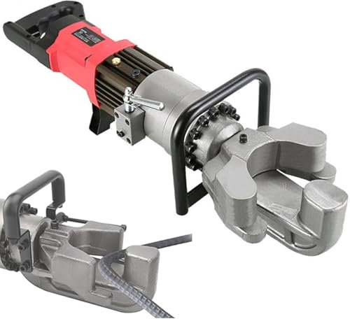 DDZJTPP Cintreuse Tube Acier Electrique,Plieuse Électrique pour Barres D'armature,Machine À Cintrer Les Barres D'armature Hydraulique Portable Jusqu'À 4-22 mm,Angle deCintrage de 0 À 90 °
