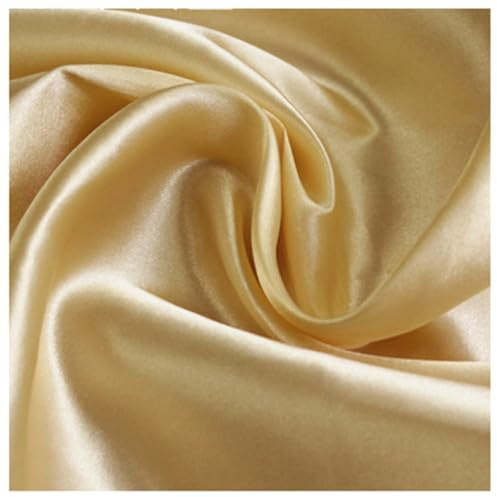 Satin Stoff Meterware 28 Farben Weicher Futterstoff Nähstoff Kleidung DIY | Der weiche Satin Meterware Stoff überzeugt mit glatter Oberfläche und edler Optik für kreative Nähprojekte.