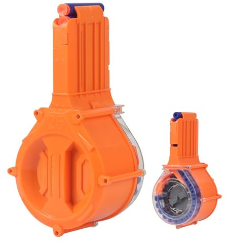 TiGog Clip Magazine für Nerf N Strike, 25-Darts Trommelmagazin, Schnell Nachladen Darts Pfeile Clip Magazin für Nerf N-Streik Elite Series Spielzeuggewehre