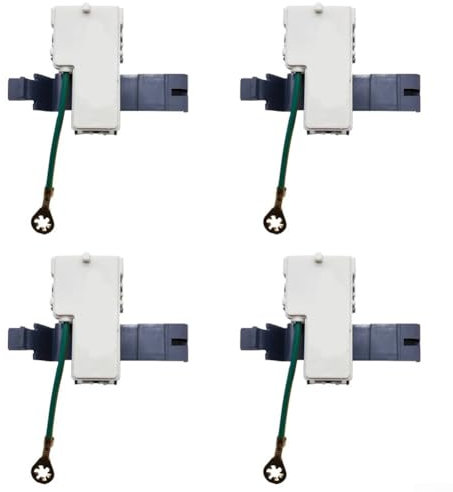 Actualización funcional Reemplaza las piezas antiguas con los confiables accesorios de interruptor de lavadora 4PC 8318084
