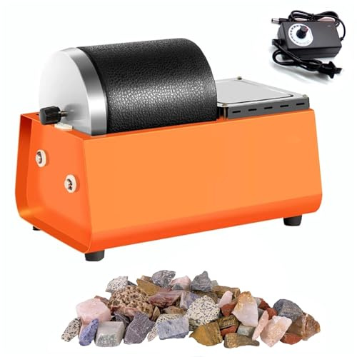 Kit professionale Rock Tumbler con velocità regolabile, vibrazione uniforme, basso rumore per lucidare rocce, pietre, monete, metalli e minerali