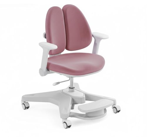 HOKO Ergonomischer Kinderstuhl mit Verstellbarer Rückenlehne & Fußstütze – Mitwachsender Schreibtischstuhl für Kinder, Schüler & Jugendliche