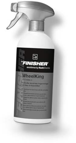 THE FINISHER WheelKing Säurefreier Felgenreiniger mit Wirkindikator - Made By Koch Chemie - ph neutrale Radreinigung - entfernt mühelos Bremsstaub auf Felgen aller Art 500ml + ChimpTools Sticker
