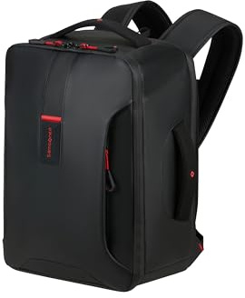 Samsonite Paradiver Light - Ryanair Kabinentasche (40 x 30 x 20 cm, 25 L, 0.80 kg), Untersitz Handgepäck Wizz Air, Vueling & Transavia, Flugzeug Rucksack S Underseat - Schwarz