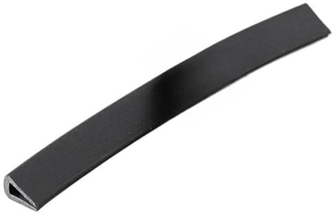 Schwarzer U-Kanal-Kantenschutz, 1/5 m Flexible Leiste for Metall-Holzplatten, Kollisionsschutz, 1 Stück(3MMX7MMX10MMX5M)