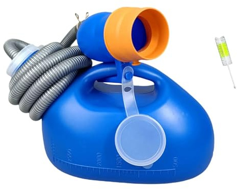 siduytin Orinatoio portatile per auto Bottiglia per orinatoio maschile Soluzione per raccolta urina facile da pulire La bottiglia per maschile è realizzata in , Blu da 3000ml , Diametro 5.5 cm