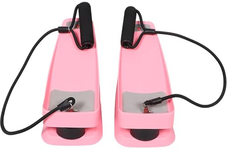 Toyvian Mini Stepper Plegable Rosa con Pedales Antideslizantes y Resistencia Ajustable, Equipo de Entrenamiento en Casa para Ejercicio Cardiovascular y Tonificación de Piernas, Compacto
