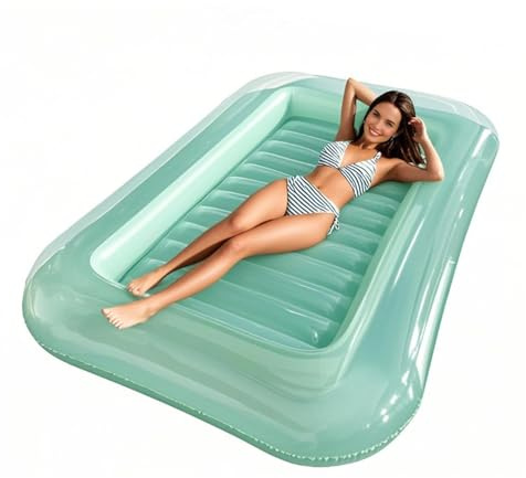 Inflatable Pool Lounger Float - Inflatable Floating Water Raft | Swimming Pool Lounge - for Holidays, Camping, Garden Party, for Your Own Garden, Lake, River and