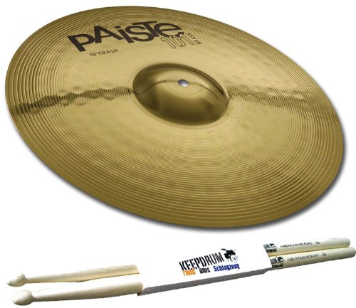 'Paiste 101 Brass 16 Crash + 5 a baquetas Keepdrum) + + + +