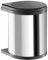 Hailo Kitchen Waste bin, Polished stainless steel, Black, One Size