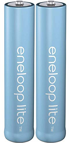 Panasonic eneloop lite AAA Ready-to-Use Micro NI-MH Akku BK-4LCCE/2BE (550 mAh, 2er Pack) -