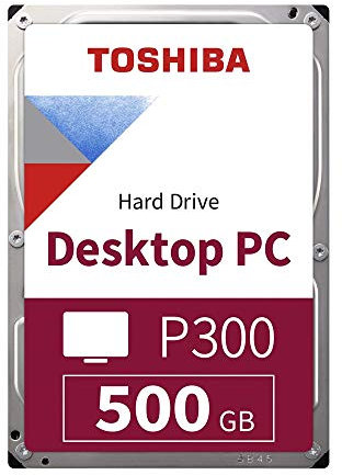 Toshiba P300 500GB 7200RPM 3.5 SATA HDD 'Bulk' (HDWD105UZSVA)