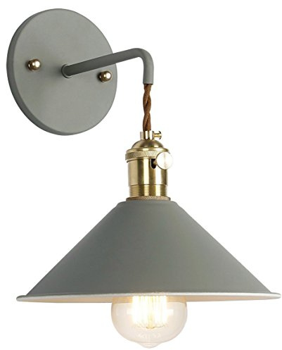 Azanaz Vintage Wandlampe Reto Wandleuchte E27 Antik Wandlicht Metall | Ideal als Akzentlicht für Flurlampe Wandbeleuchtung für Wohnzimmer Schlafzimmer Flur Balkon Garten Treppen