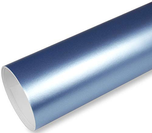 Rapid Teck® 9,86€/m² AutoFolie Serie 560MG ColorShift Matt Chrom Satin Blau 3m x 1,52m Premium Car Wrapping Folie mit Luftkanal