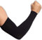 Ksnnrsng Manicotto Braccio UV Protezione Manicotti di Ghiaccio Raffreddamento moderato Sport Ciclismo pallavolo all'aperto Guidare protettivi Coprire Il Tatuaggio per Donna Uomo (2 Paio Nero)