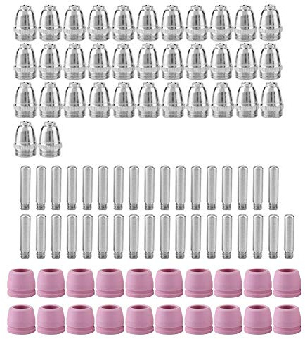 90 teil/satz Plasmaschneider Schneidbrenner Elektrode Düsen Tip Zubehör, Elektroden Düsen-Kit, für Plasmaschneidbrenner