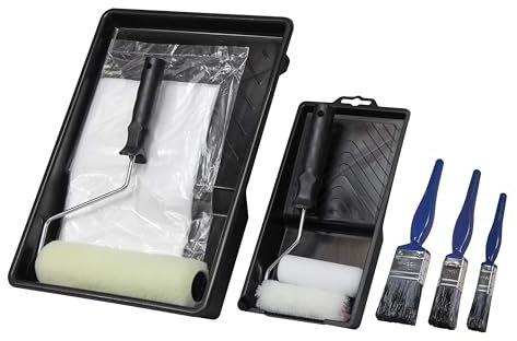 Faithfull FAIRKIT11PC 11 Piece Decorating Kit. Including Trays, Rollers and Dust Sheet