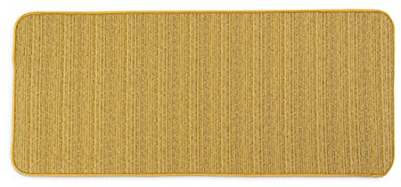 HomeLife Küchenteppich, rutschfest, waschbar, lang, 55 x 120 cm, moderner Läufer mit Jacquard-Verarbeitung in Melange-Optik, Langer Teppich, bunt [55 x 120, gelb]
