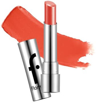 Flormar Sheer up Lipstick Hidratante de Larga Duración – Color Natural con Brillo Ligero, Barra de Labios Permanente para Mujer, Textura Cremosa para Todo Tipo de Labios - 006 Tangerine