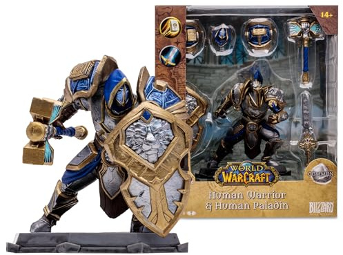 BANDAI World of Warcraft 6In WV1 Human: Paladin/Warrior|