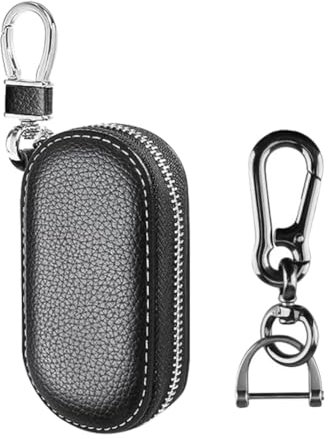Custodia Universale per Portachiavi, Portachiavi per Auto, Protettiva per Chiavi per Auto in Pelle, Custodia in Pelle per Chiavi dell'auto, Portachiavi con Moschettone per Auto, Portachiavi Auto