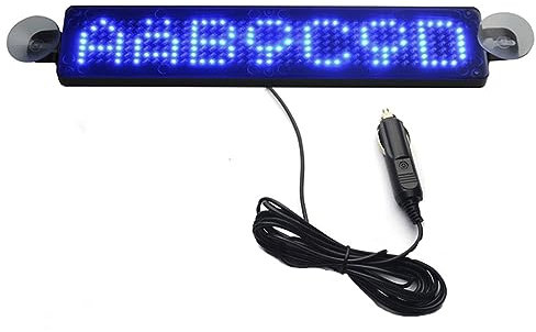 JSY Letrero Luminoso Panel de Matriz LED, Tablero de Pantalla Led, Texto de píxel portátil, Grafiti, animación, música, Desplazamiento a Todo Color, señal Led Rotulo Led Programable (Color : Rosso,