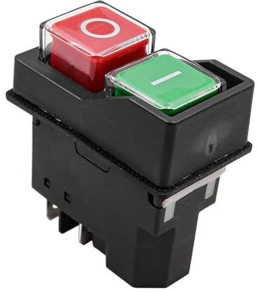 Namvo 4 PIN Waterproof Electromagnetic Pressure Switch YH02-A AC250V 16A Magnetic Starter Power Tool Safety Switch Electric Cement Concrete Mixer Switch for Machine IP55
