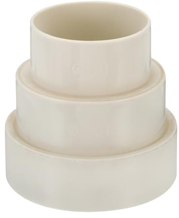 PATIKIL 4.5 to 4 to 3 Duct Reducer, Duct Connector Ducting Inline Adapter Increaser ABS Plastic Vent for HVAC Heating Cooling Air Ventilation