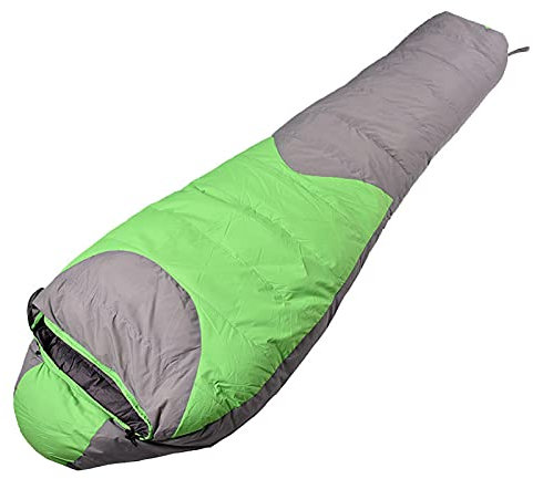 Schlafsäcke,Warmer Herbst- und Winterschlafsack für Erwachsene,weißer Entendaunenschlafsack,wasserdicht und feuchtigkeitsfest (Grün 210 * 80cm)