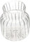 HOLIDYOYO Vase Verre Transparent à Rayures Support Décoratif pour Fleurs pour Hydroponie Décoration Intérieure