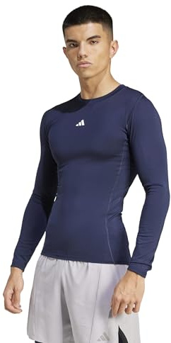 adidas Men's Techfit Compression Training Longsleeve TEE, Legend Ink, L