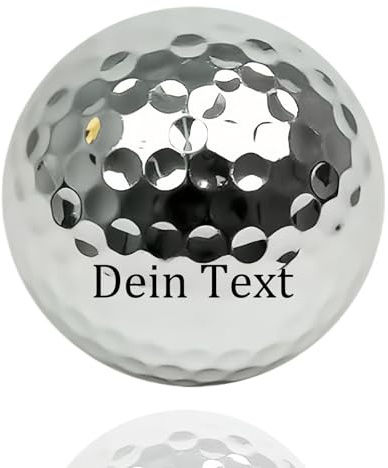 Jaucin Personalisierte Golfbälle mit Wunschtext Gravur Golfball, softe Golfbälle mit maximaler Reichweite, Dieser Ball kennt Dein Handicap