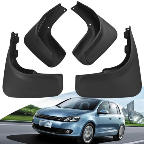 Bqieai 4PCS Auto Vorne Hinten Schmutzfänger, Für Golf 6 2009-2013 Rad Spritzschutz Kotflügel Staubdicht Schlamm Klappen Car Styling Zubehör