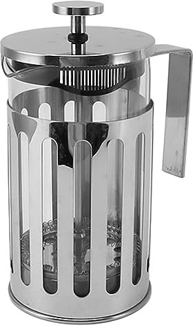 ElevateIQ French Press Pot with Filter Press, High Borosilicate Glass and Stainless Steel for Tea, Coffee, Herbal Tea, Easy to Use and, and Stylish (1000ML Gold)