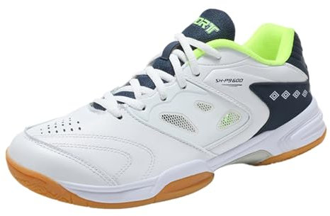 Viaoragiosa Volleyballschuhe,Badminton Shoes Men,Atmungsaktiv Badminton Schuhe,Tischtennis Schuhe Herren,rutschfest,Indoor Und Outdoor,Atmungsaktiv,FüR Tennis,Badminton,Walking,Fitnessstudio