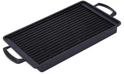 Antihaftbeschichtete Grillplatte Outdoor Grillplatte Tragbarer Grill Pfannen Gase Herd Kochplatte Rechteckige Grillplatte