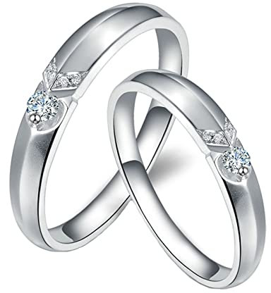 Tolldek Echt Gold Schmuck Diamantring 18K Weiß Gold, 0.1ct Labor Erstellt Diamant Verlobungsring Damen mit Diamant Pfeil Design Au750 Gold, Echtes Gold Kollektion, Damen Gr.48 & Herren Gr.69