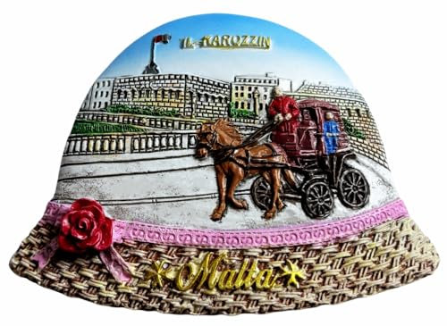 Magnete da frigorifero Malta, souvenir da viaggio, decorazione 3D magnetica