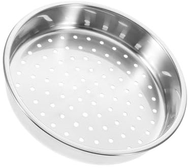 Gatuida Per Cottura Vapore in Acciaio Teglia Per Cottura Vapore Versatile Per Verdure Mare Gnocchi Utilizzo Pentole e Padelle Utensili Da Cucina Per Famiglia