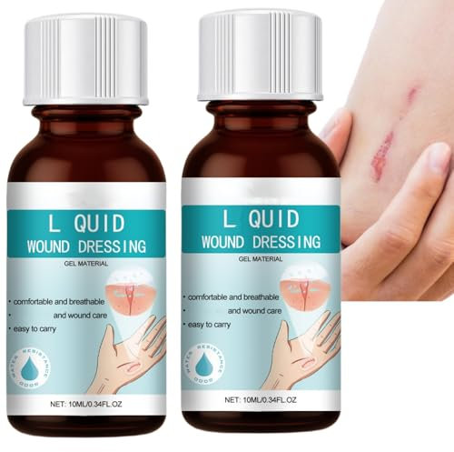 2pcs Liquid Plaster for Wounds,Liquid Wound Dressing,Skin Liqu/id Plaster Gel,Woun/d Glue,Waterproof Dressings for Wounds,Skin Glue,Waterproof and Breathable Quick Dry,Spray Plasters for Wounds