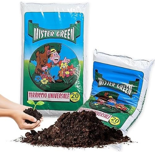 Sicignano | Terriccio Universale, Substrato di Coltivazione Misto - per Piante Verdi da Appartamento Balcone Giardino, per Vegetali in Vaso o Piena Terra - Coltivazione, Giardinaggio (6, 20 Litri)