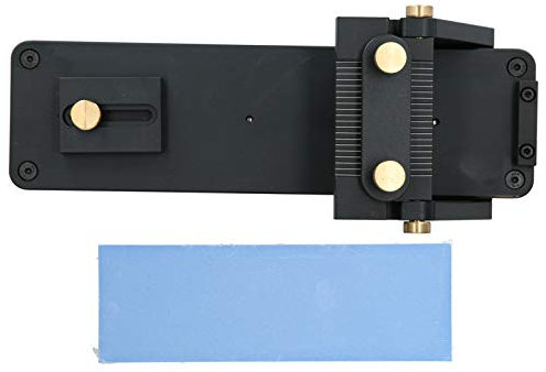 Affûteur à Angle Fixe pour Couteaux 53mm en Alliage d'Aluminium CNC, Pierre à Deux Faces 1000/6000# Abrasive en Corindon Blanc, Affutage Précis et Silencieux avec Patins Antidéra