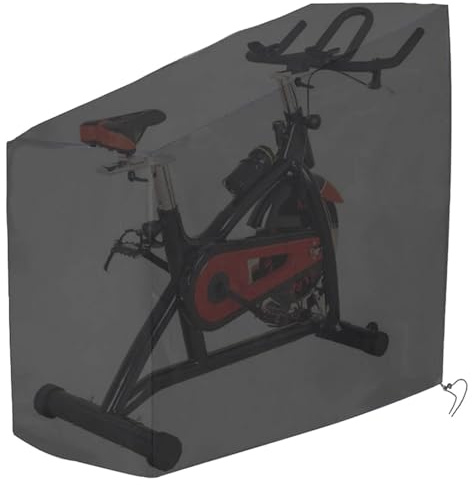 Telo protettivo per cyclette, 420D, impermeabile, con cinghie regolabili, antivento, antipolvere, per cruiser, trike, scooter, tapis roulant, sellino, sella moto