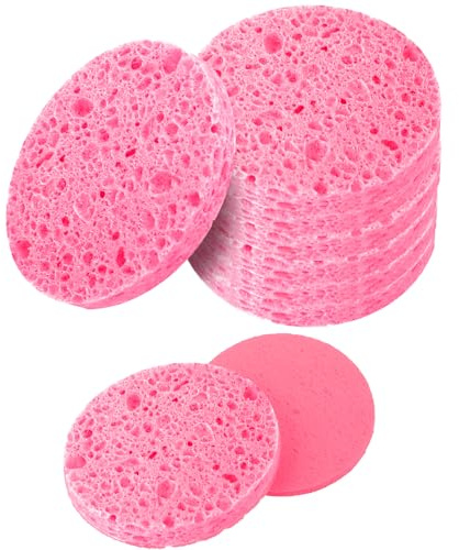 60 stycken komprimerade ansiktssvampar, sminkrengöringssvamp ansikte, komprimerade svampar för ansiktsrengöring, peeling mask, SPA-massage, sminkborttagning