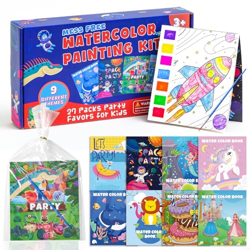 Party Favors for Kids 4-8 27 Packs Goodie Bags Stuffers for Kids Paint with Water Coloring Books for Toddlers Birthday Party Favors Return Gifts for Boys Girls Classroom Prizes, 83Pcs
