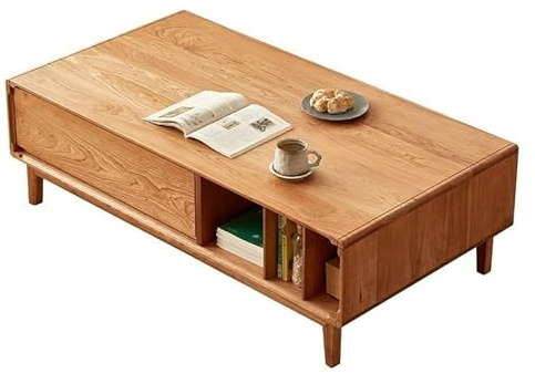 BASXDRFXZ Tavolini Tavolino da caffè semplice in legno di ciliegio salotto originale color for la casa Tavolo retrò adatto for soggiorno, ufficio