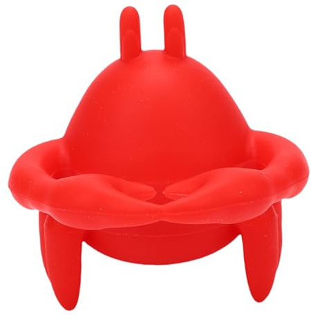 Dilwe Plant Propagation Buddy Support de Tige en Silicone en Forme de Crabe Rouge pour Plantes d'intérieur, Outil de Jardinage avec Design à Clipser, 5 Pièces