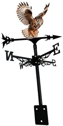 Fzaqwen Búho Miniatura, Decoración para Tejados, Regalo, Adorno de Búho, Animal para Granja O Jardín, T158