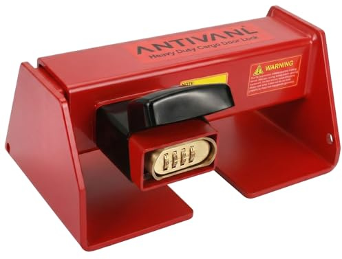 Antivanl Shipping Container Locks Heavy Duty with Combination Lock, Maximum Security Semi Trailer Door Lock, Shipping Container Combination Locks for Semi Trailer Door Security (9 3/8 to 16)